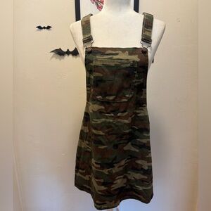 NWT Forever 21 Camouflage Overall Dress